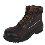 Anti-slip Shoes black leather safety work boots