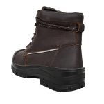 Anti-slip Shoes black leather safety work boots