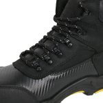 Nubuck Leather Safety Boots black steel toe waterproof boots