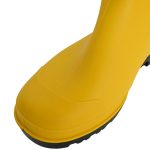Men’s Work Safety Shoes yellow PVC steel toe waterproof boots