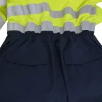Hi-Vis Two-Tone Coverall with reflective tape
