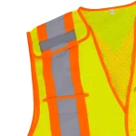 Reflective Work Vest orange trim 2 inch tape