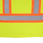 Short-Sleeve Safety T-Shirt neon yellow reflective stripes