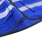 High-Visibility Vest blue mesh reflective vest for workers