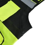 Reflective Utility Vest black panels high visibility