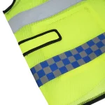 Hi-Vis Security Safety Vest fluorescent lime reflective